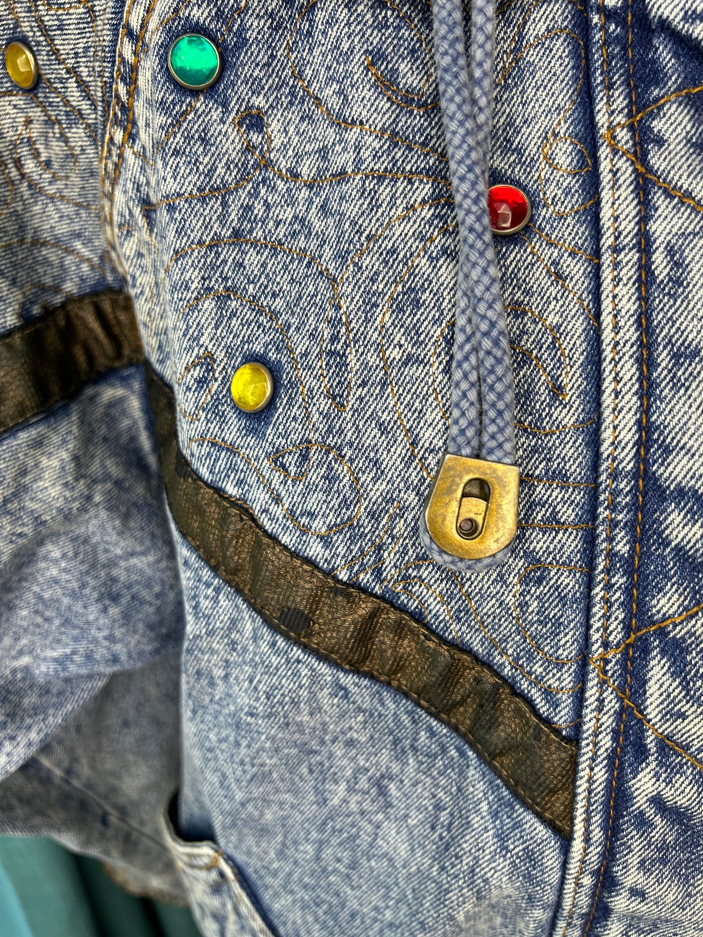 Vintage Bejeweled Denim Jacket