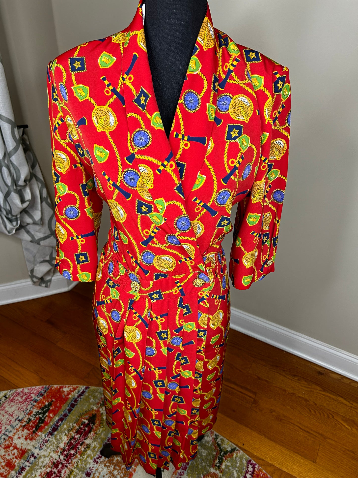 Vintage MS Chaus Nautical Dress