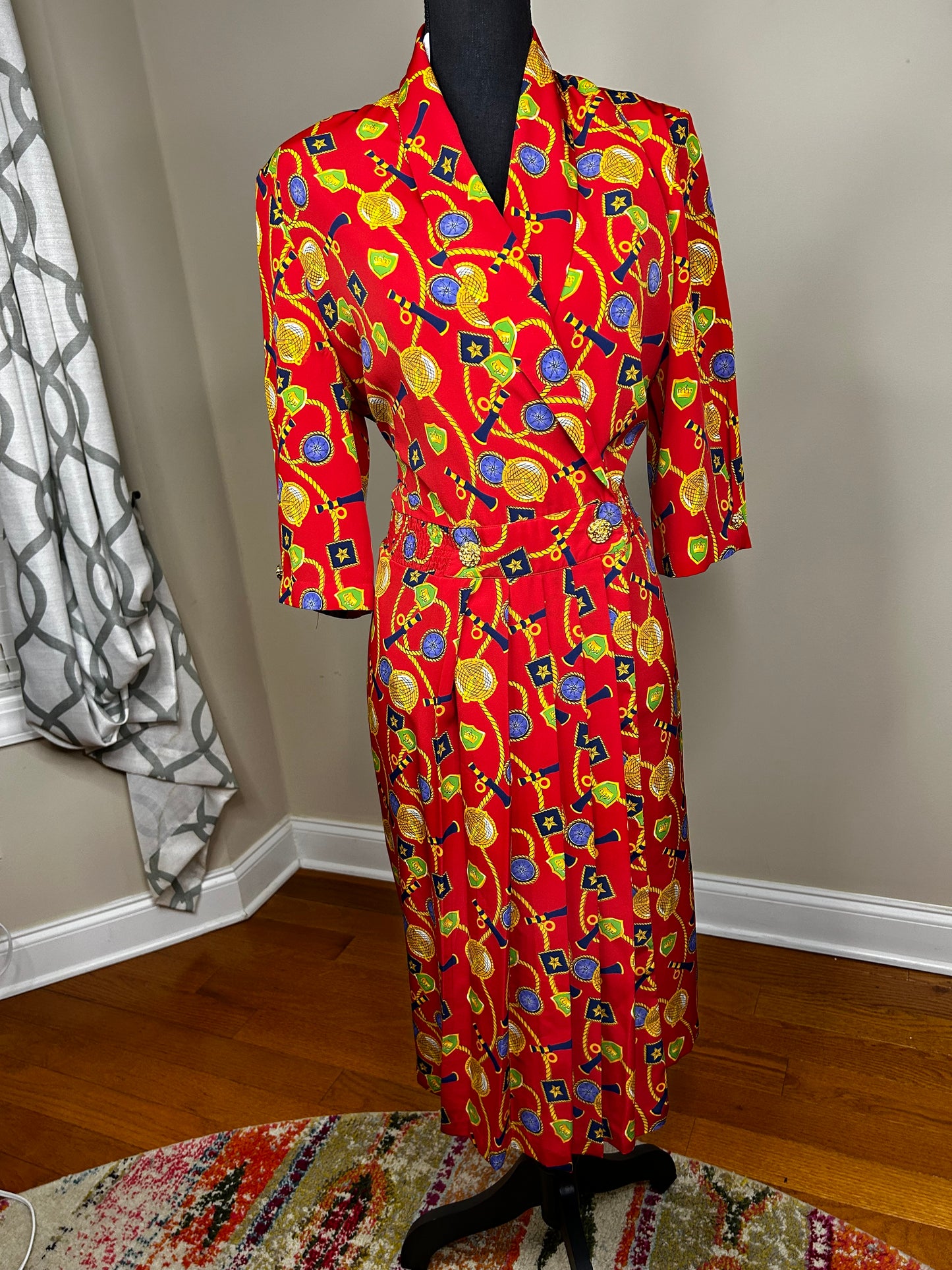 Vintage MS Chaus Nautical Dress