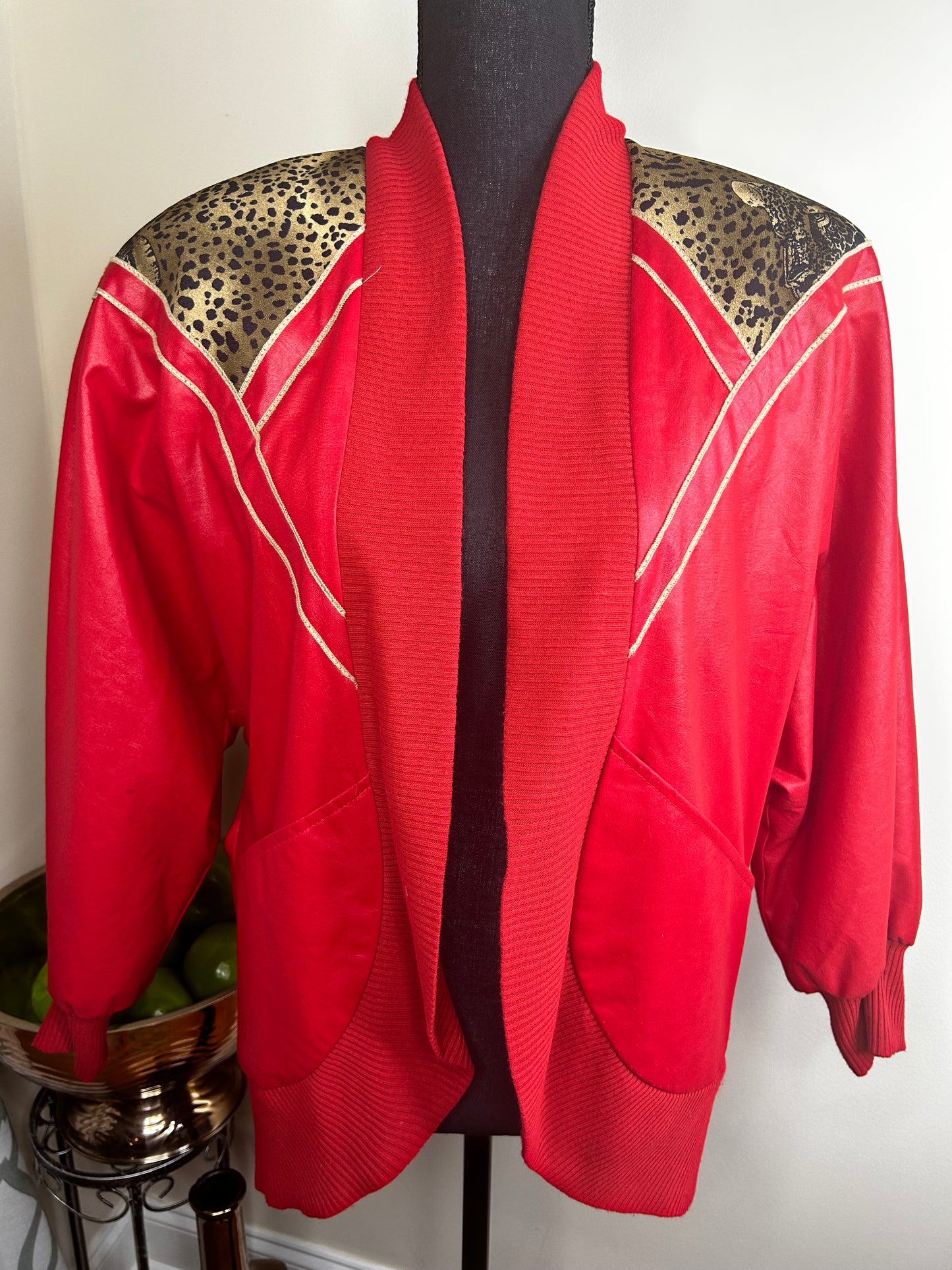 Leopard Print Vintage Jacket