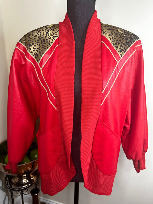 Leopard Print Vintage Jacket