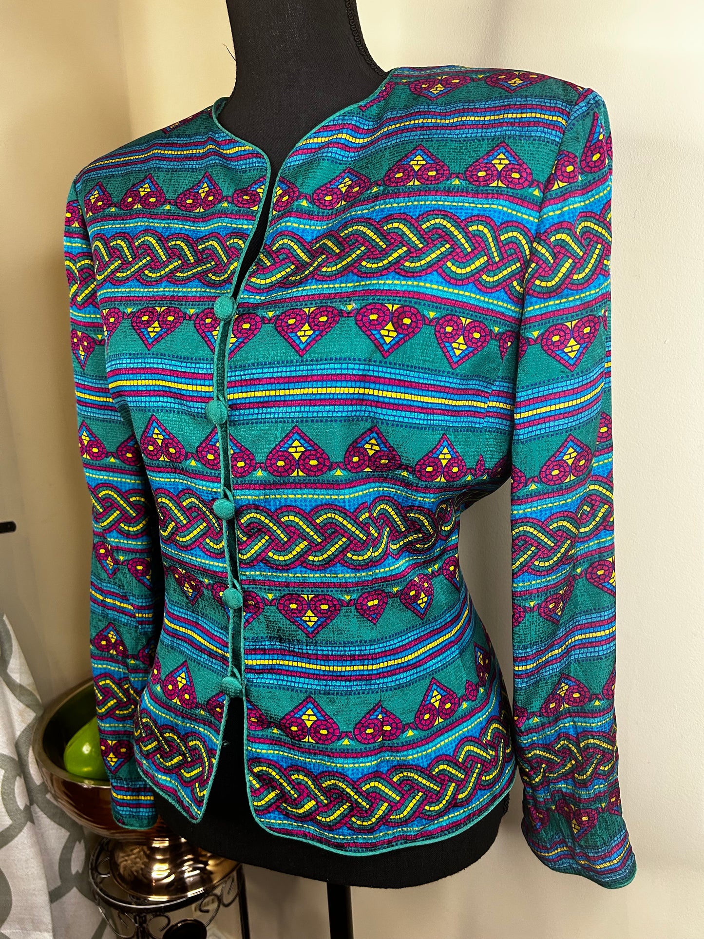 Vintage Papell Heart Designed Blazer