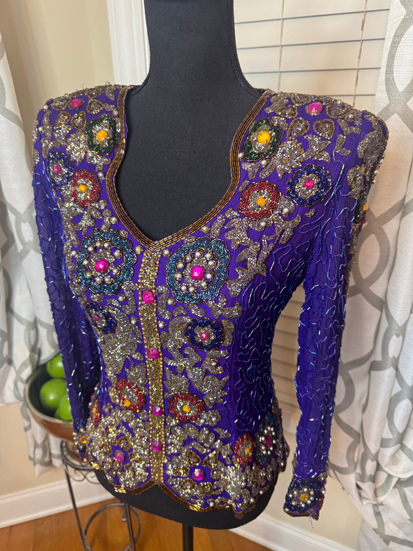 Joan Leslie Vintage Sequin Top