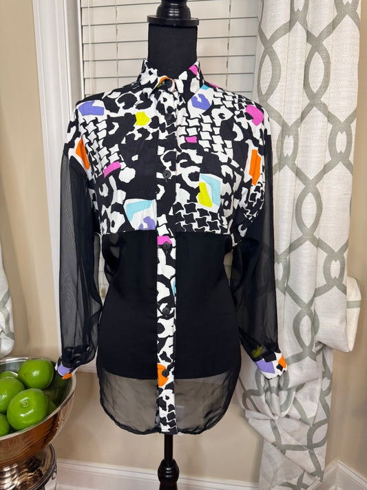 Judy Knapp Black and White Shirt