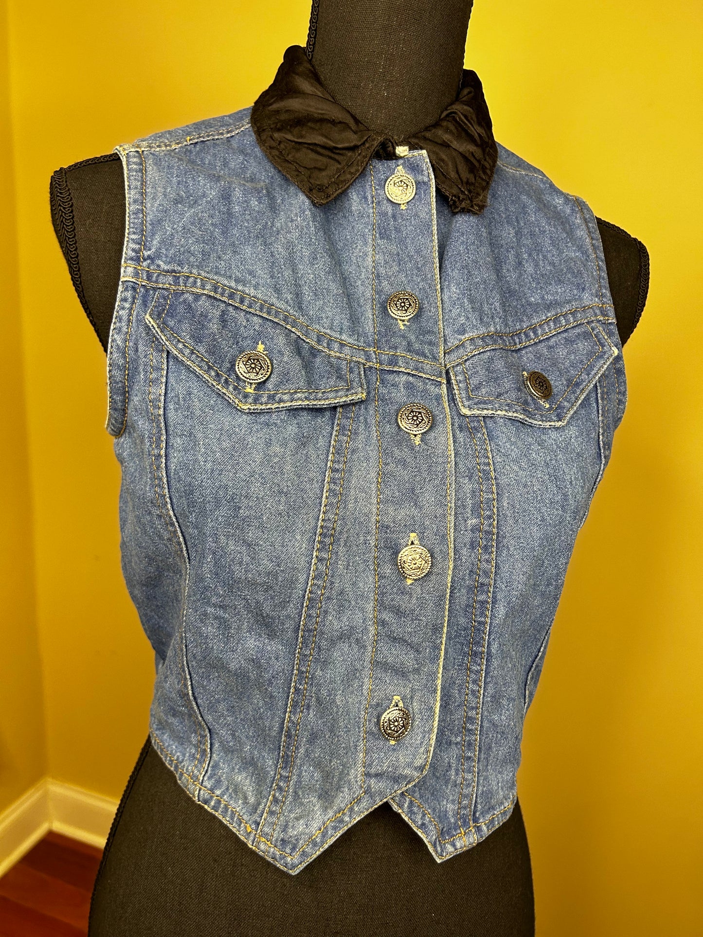 Vintage Speed Limit Denim Vest