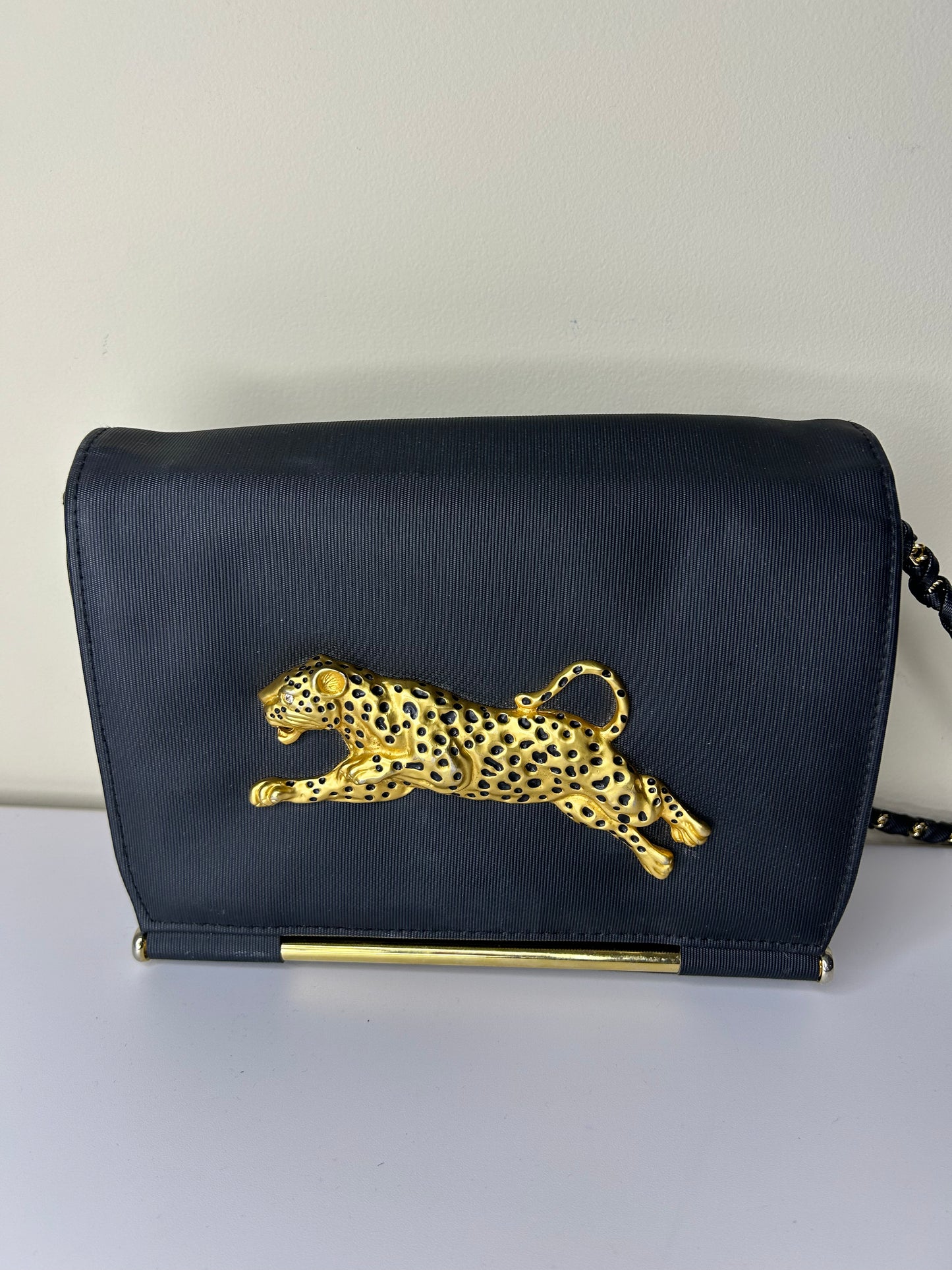 NIMA 80s Faux Leather Cheetah Purse