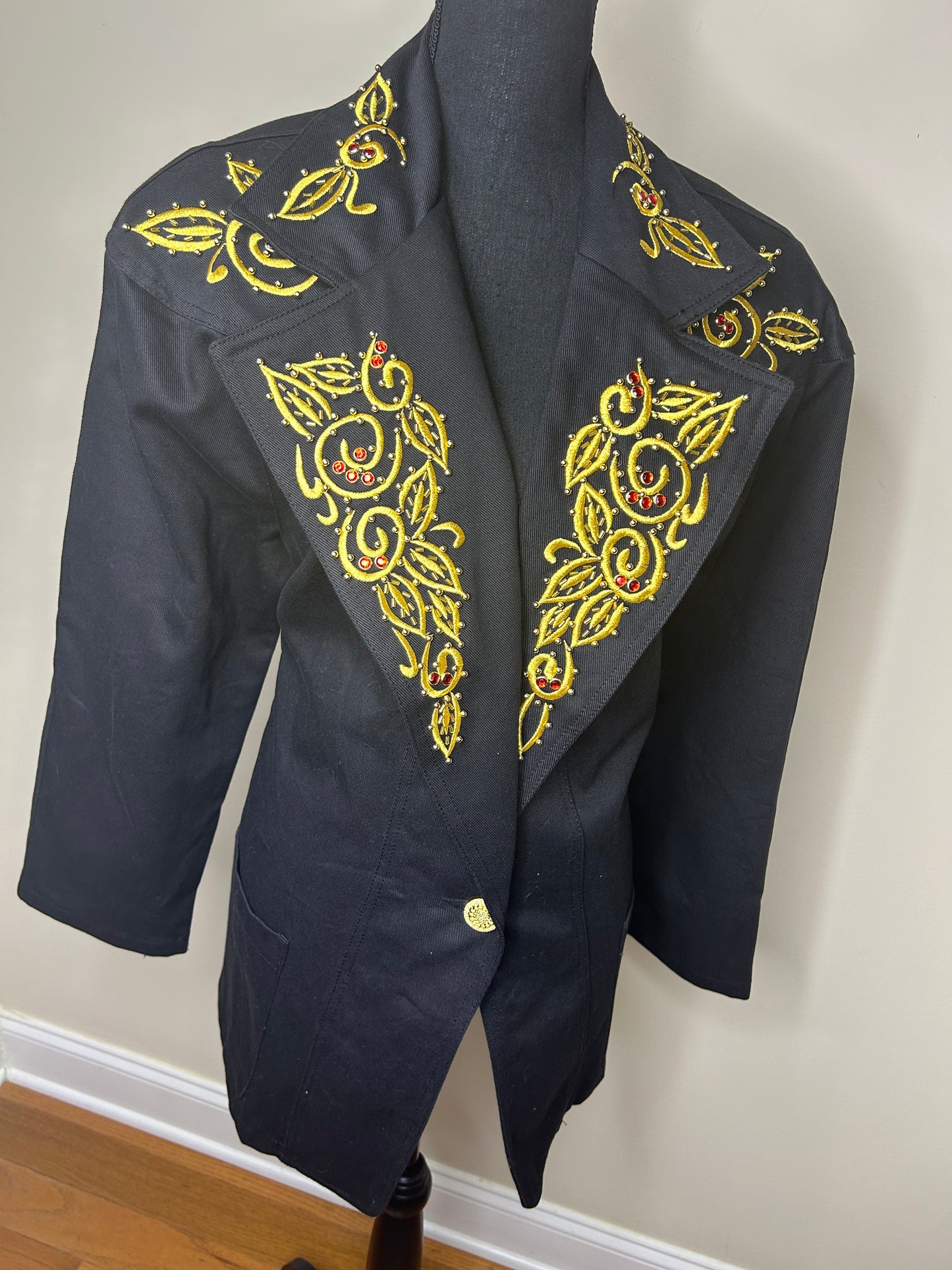JenJen by Darian Embroidered and Bejeweled Vintage Blazer NWT
