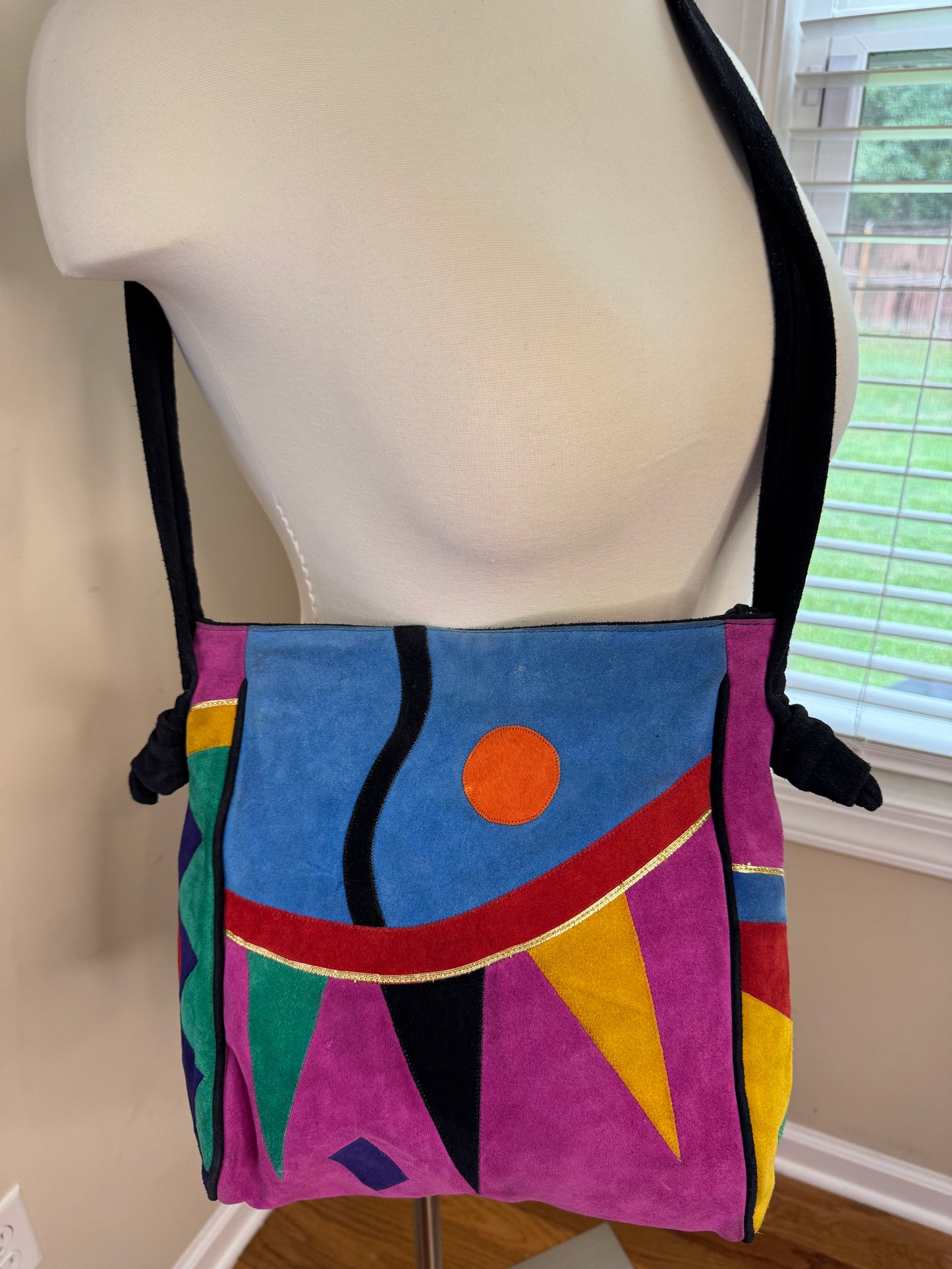 AVANTE' Velour Abstract Print Purse