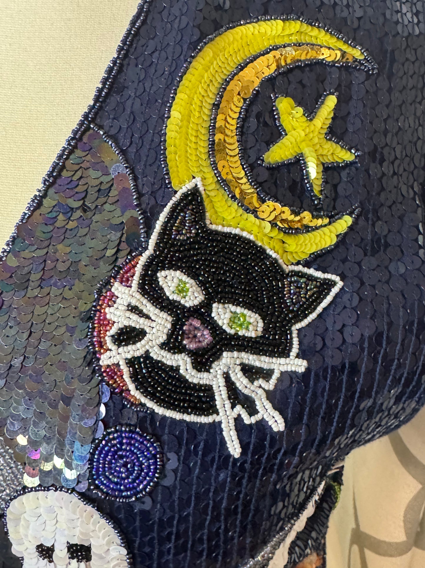 The Quaker Factory Halloween Sequin Vest