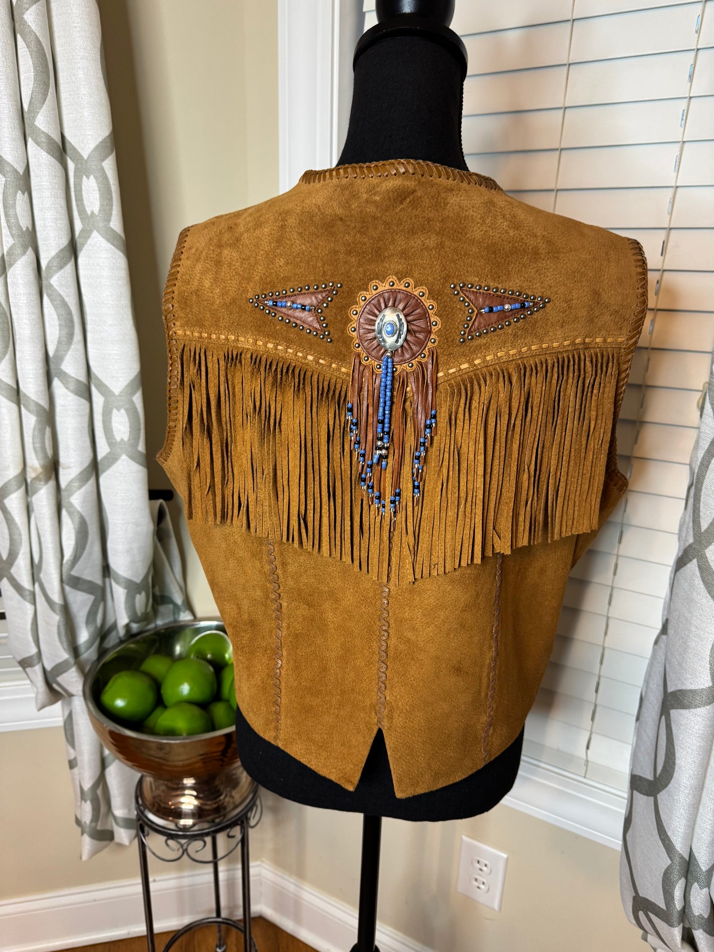 Cripple Creek Beaded and Fringe Vest