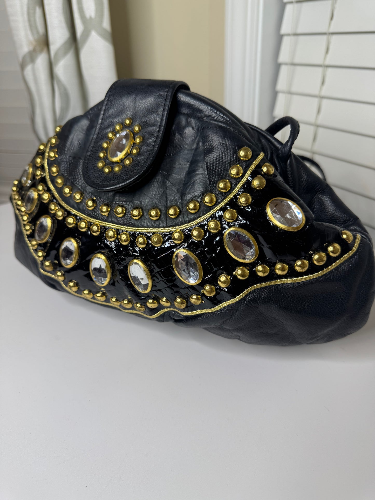 Paul Joseph Bejeweled Handbag