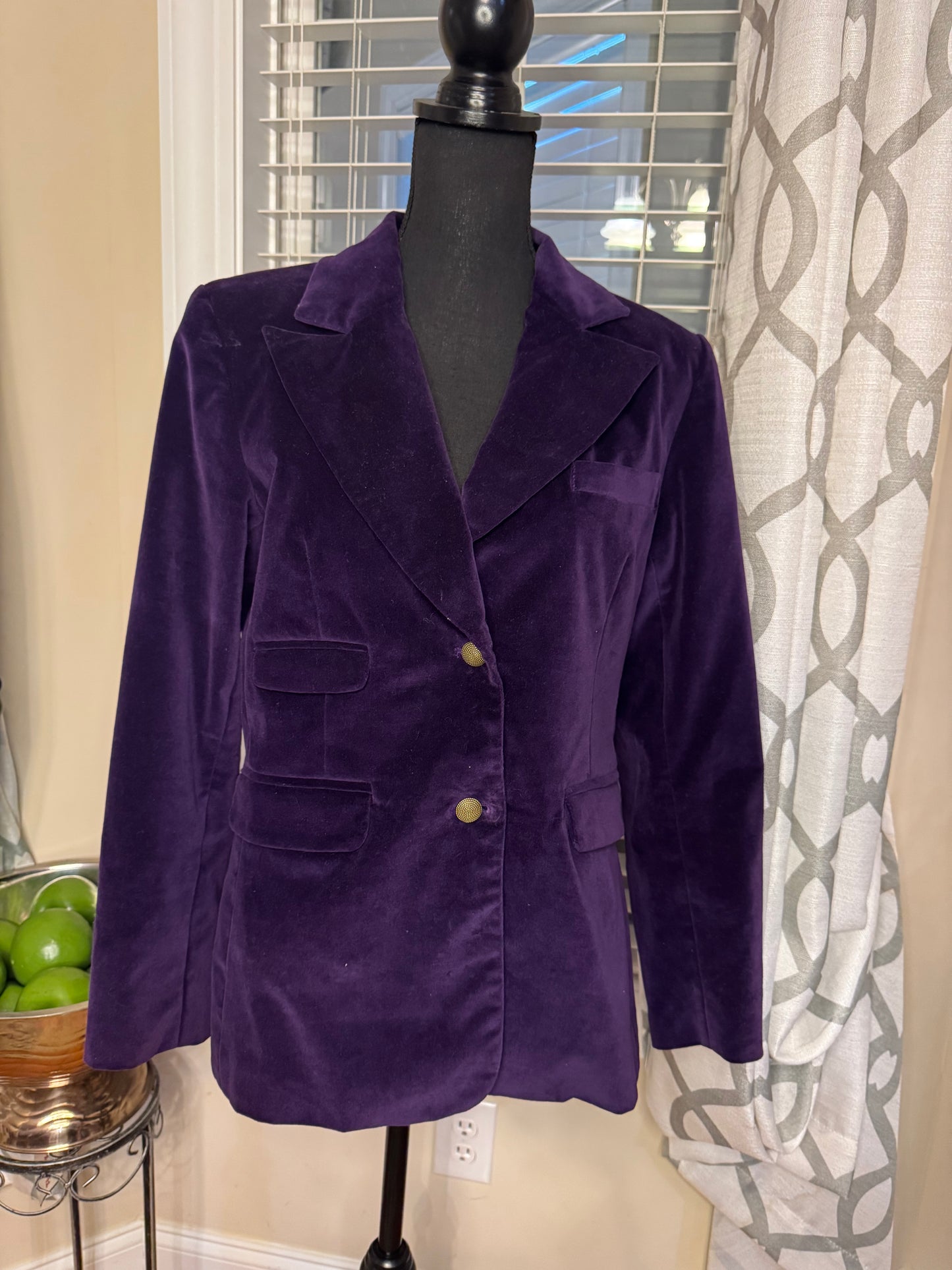 DG2 by Diane Gilman Velour Blazer