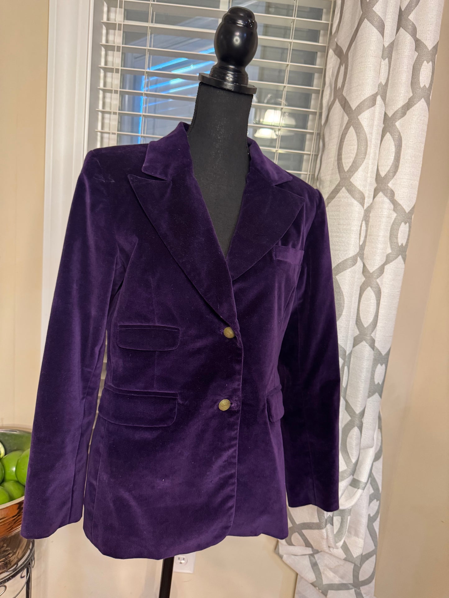 DG2 by Diane Gilman Velour Blazer