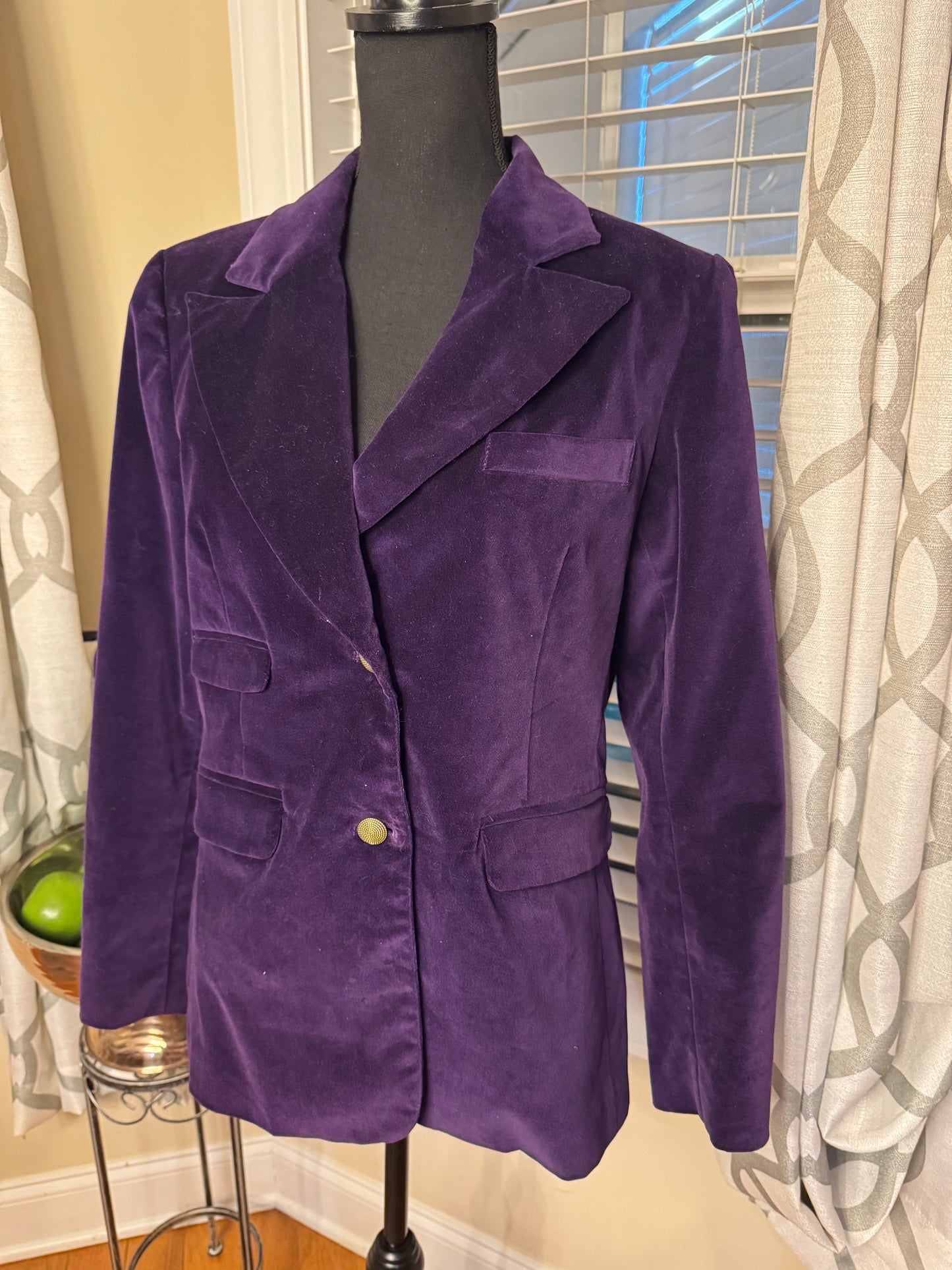 DG2 by Diane Gilman Velour Blazer