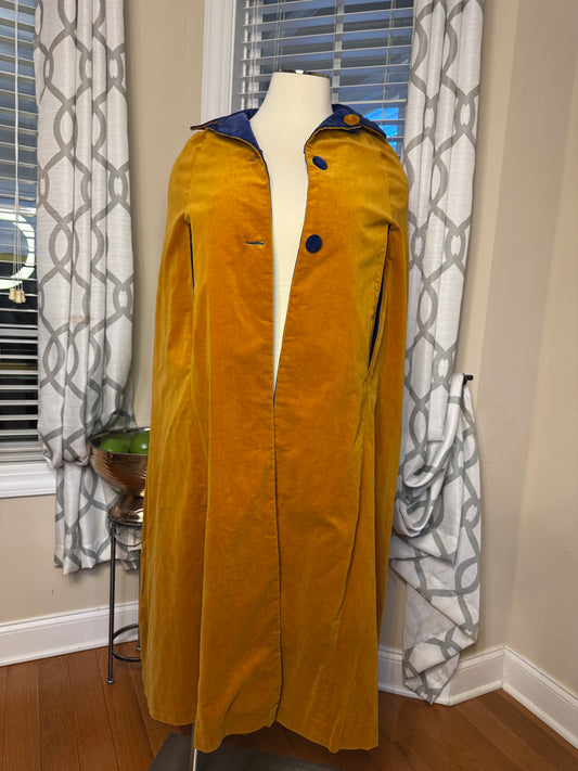 Handmade Reversible Vintage Cape Cloak
