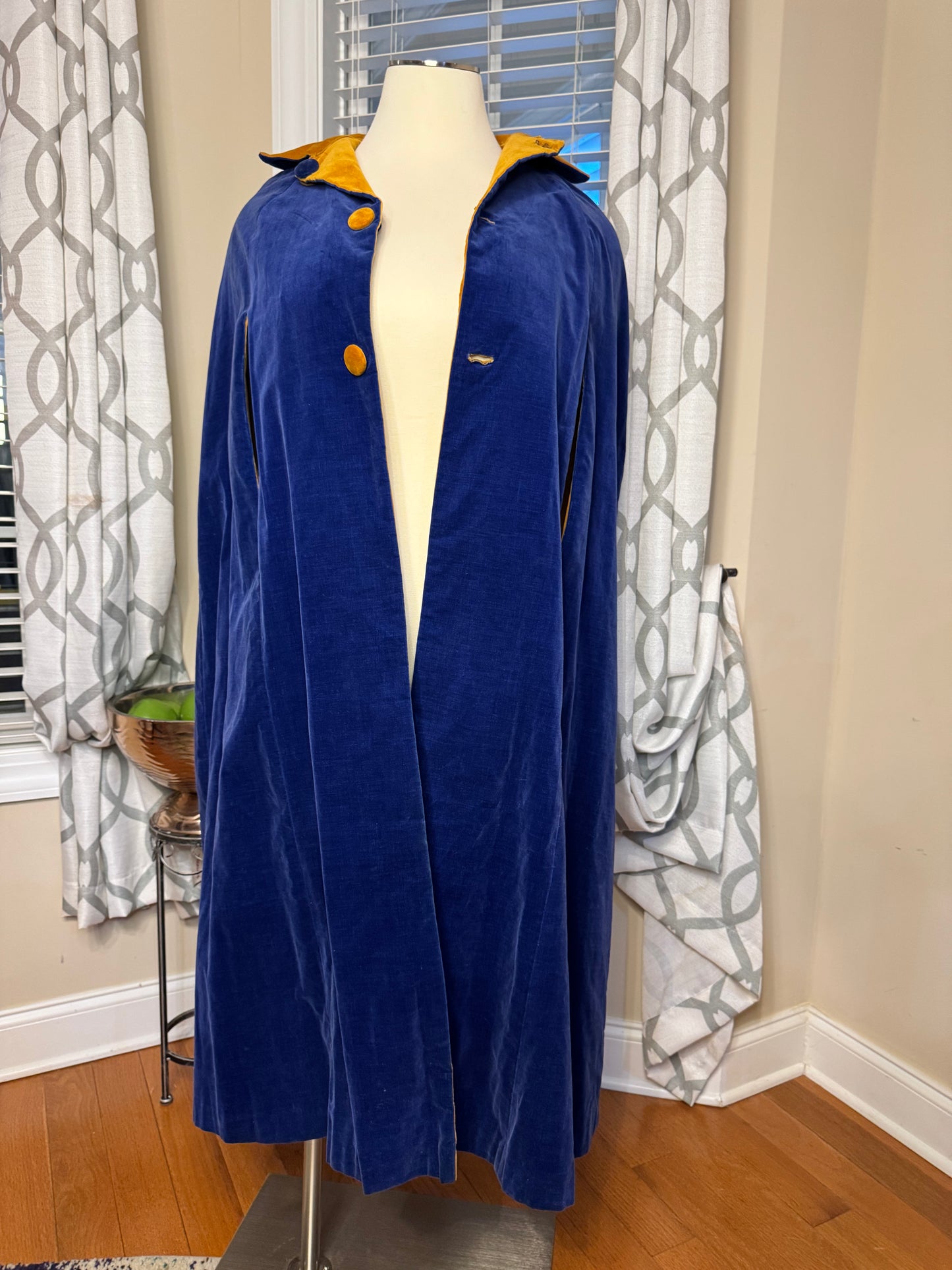 Handmade Reversible Vintage Cape Cloak