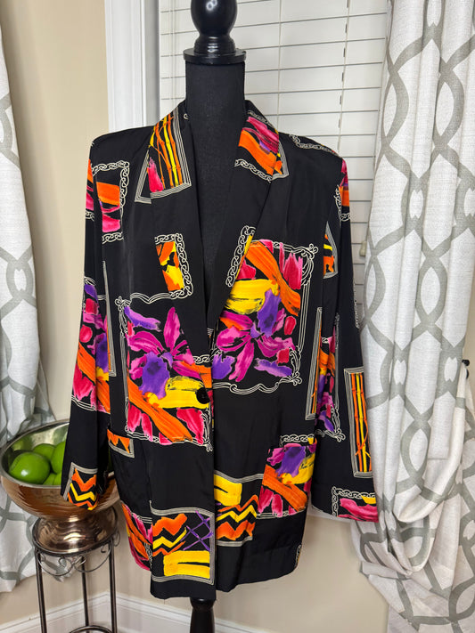 Brownstone Studio Abstract Print Blazer