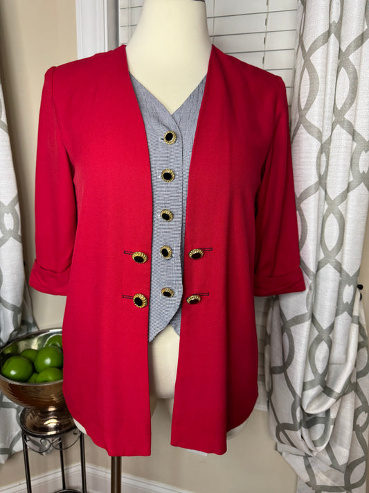 Vintage Blazer with Attached Vest