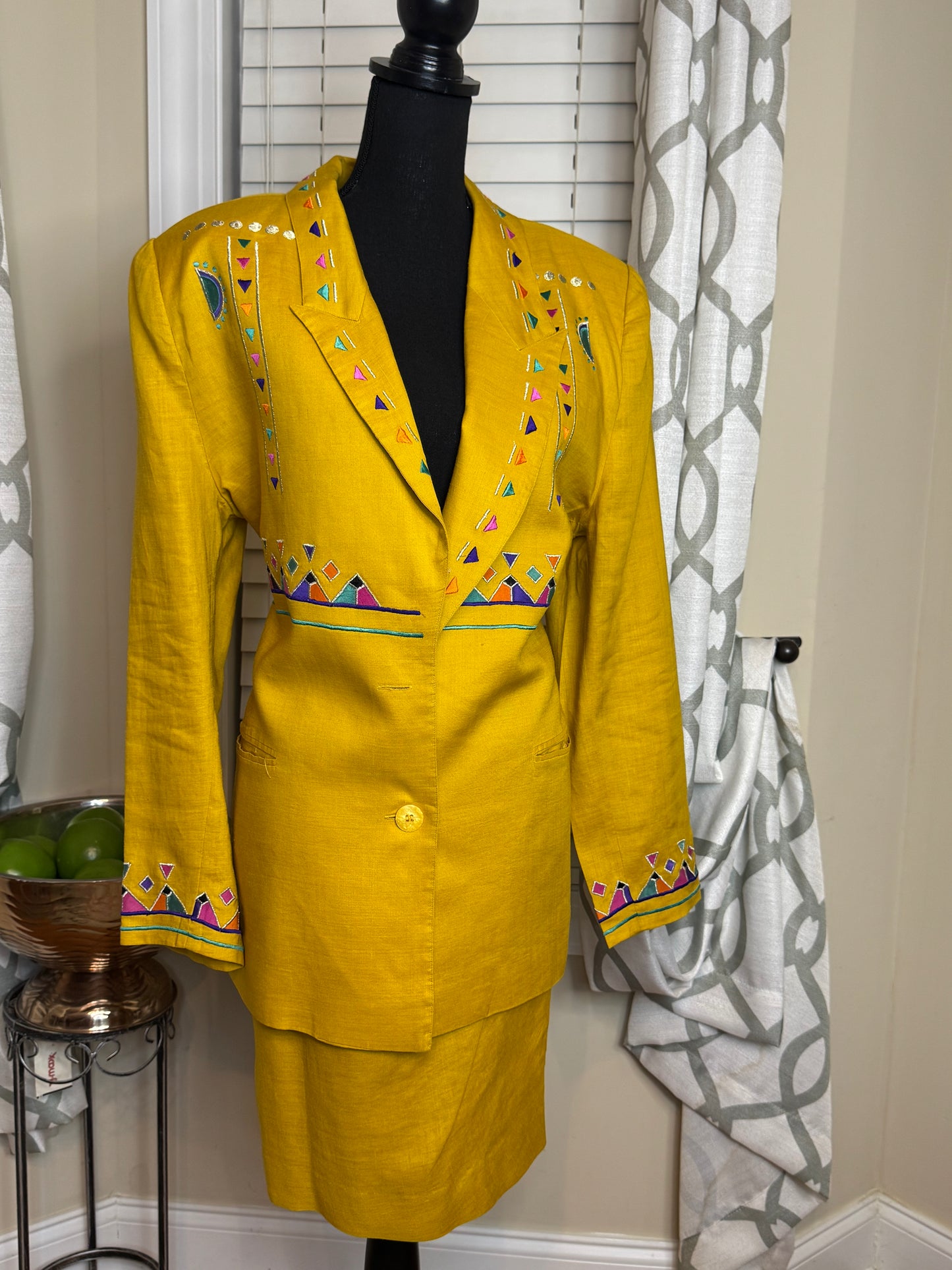 Vintage 2-Piece Wrap Skirt Set