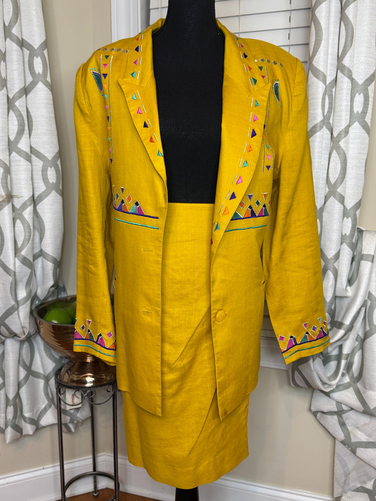 Vintage 2-Piece Wrap Skirt Set