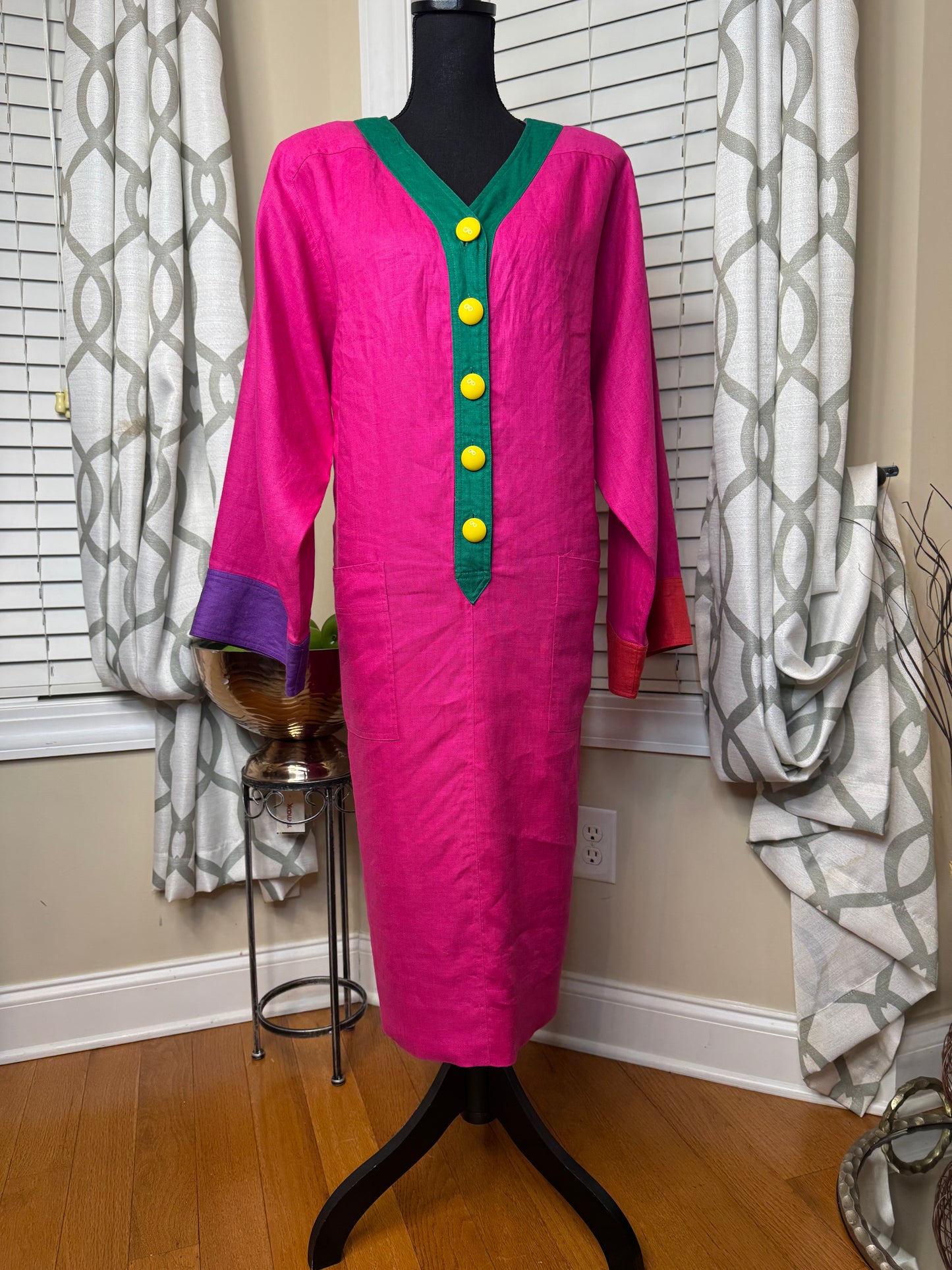 Miss O by Oscar de la Renta Colorblock Dress
