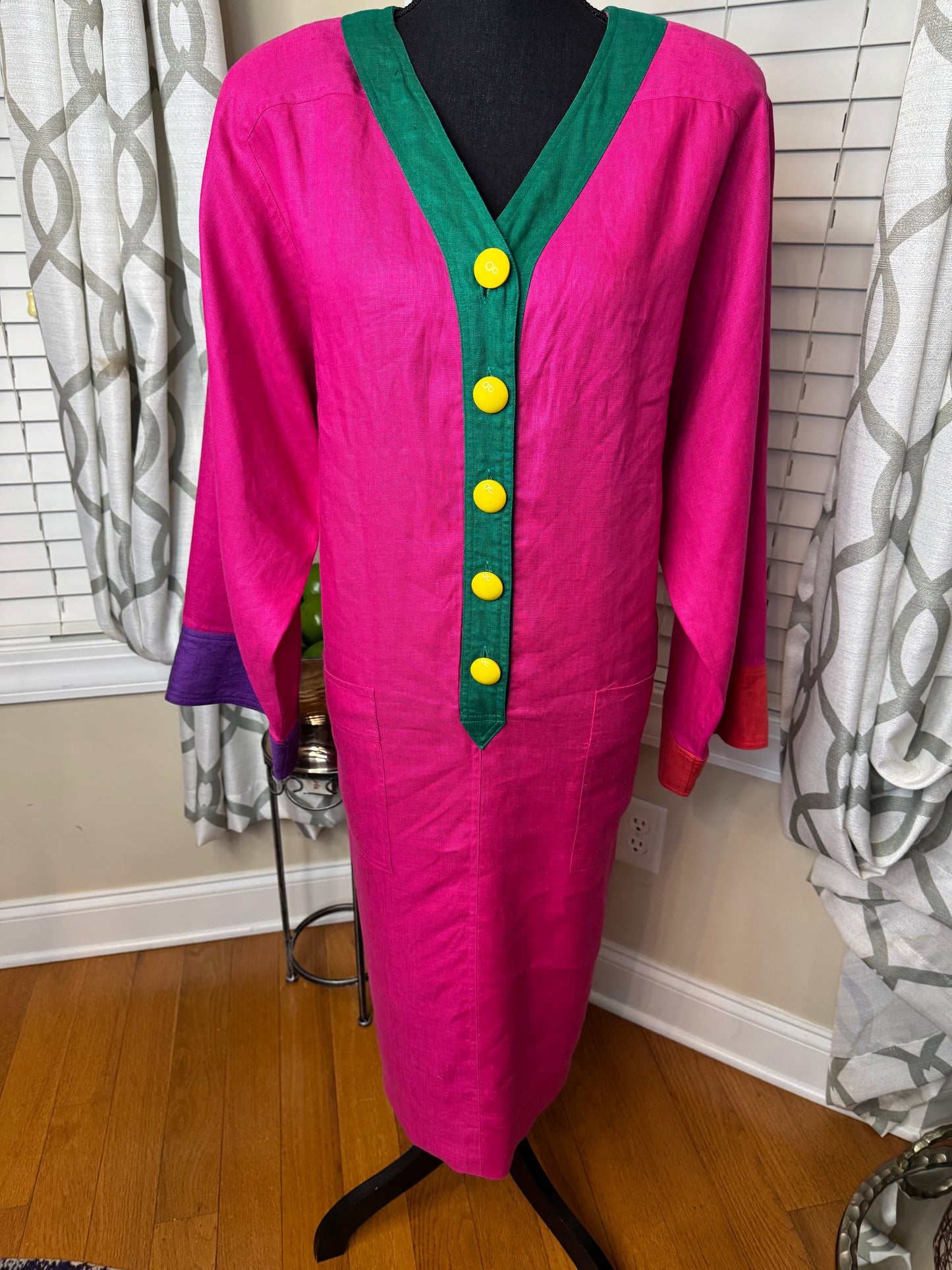 Miss O by Oscar de la Renta Colorblock Dress