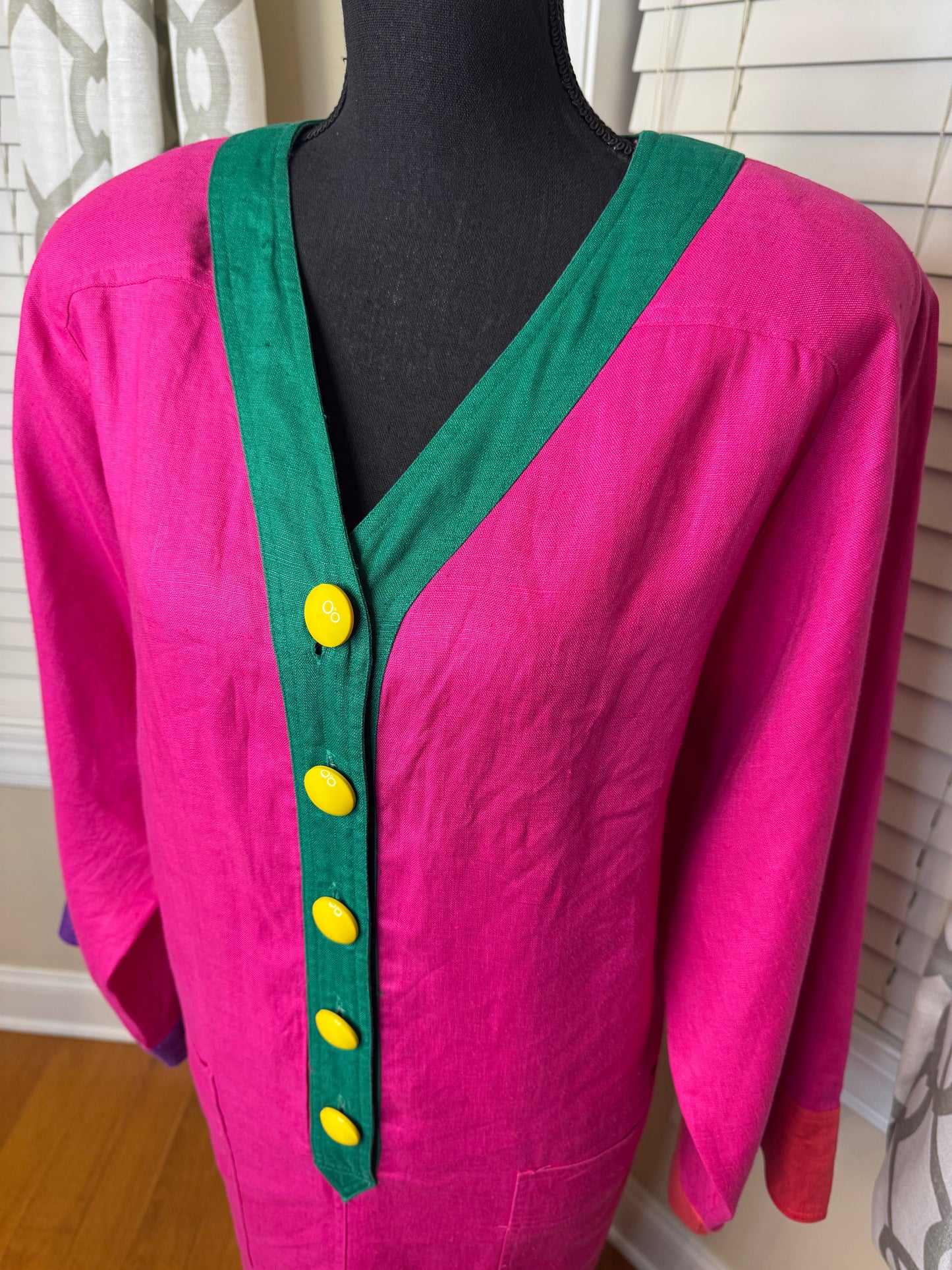 Miss O by Oscar de la Renta Colorblock Dress