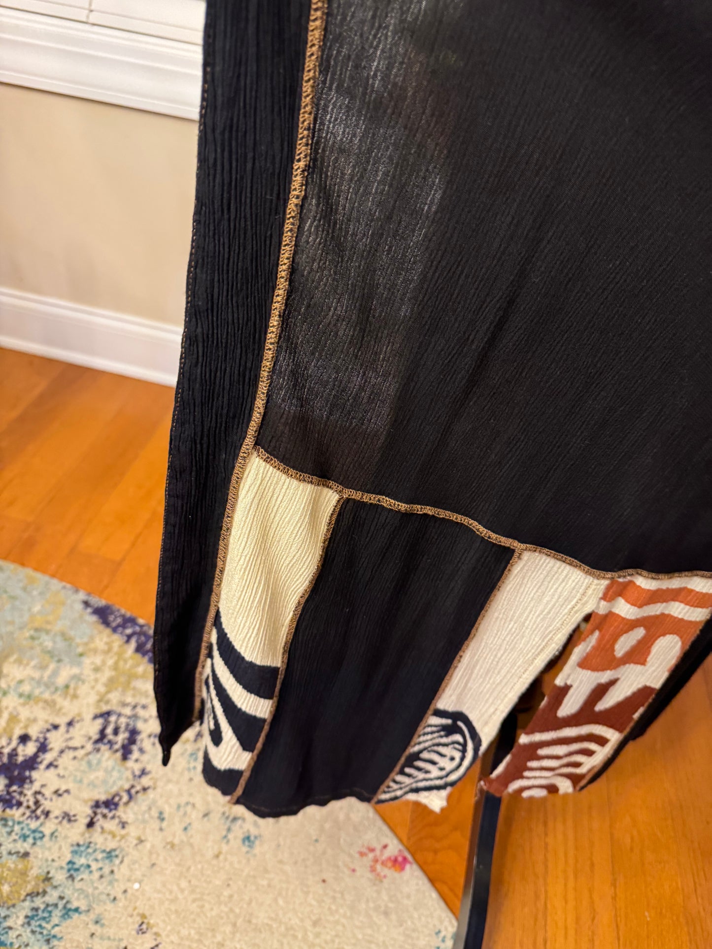 Globe Trotter Ethnic Print Tie-Front Duster