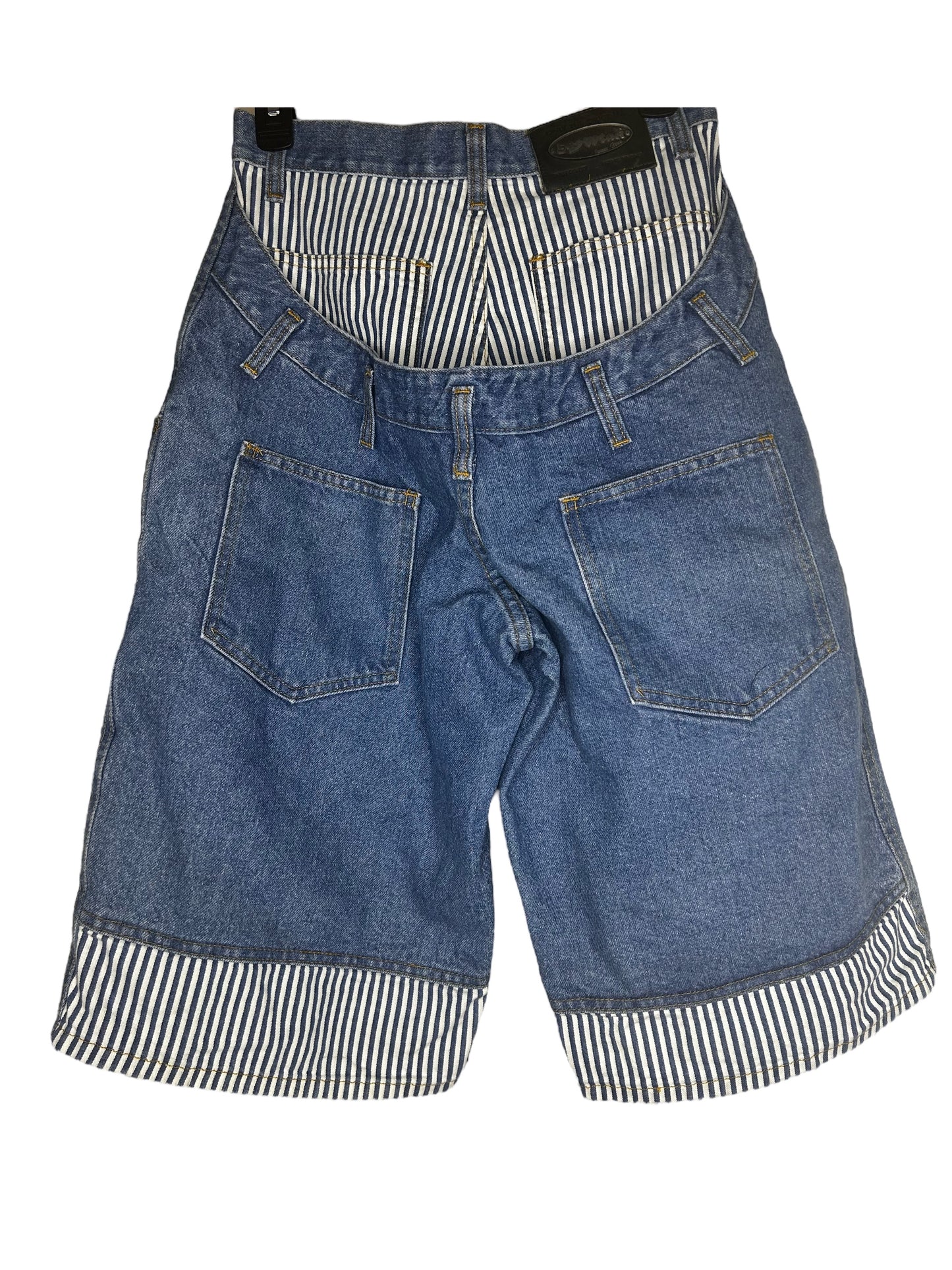 Sagwear Vintage Denim Striped Shorts