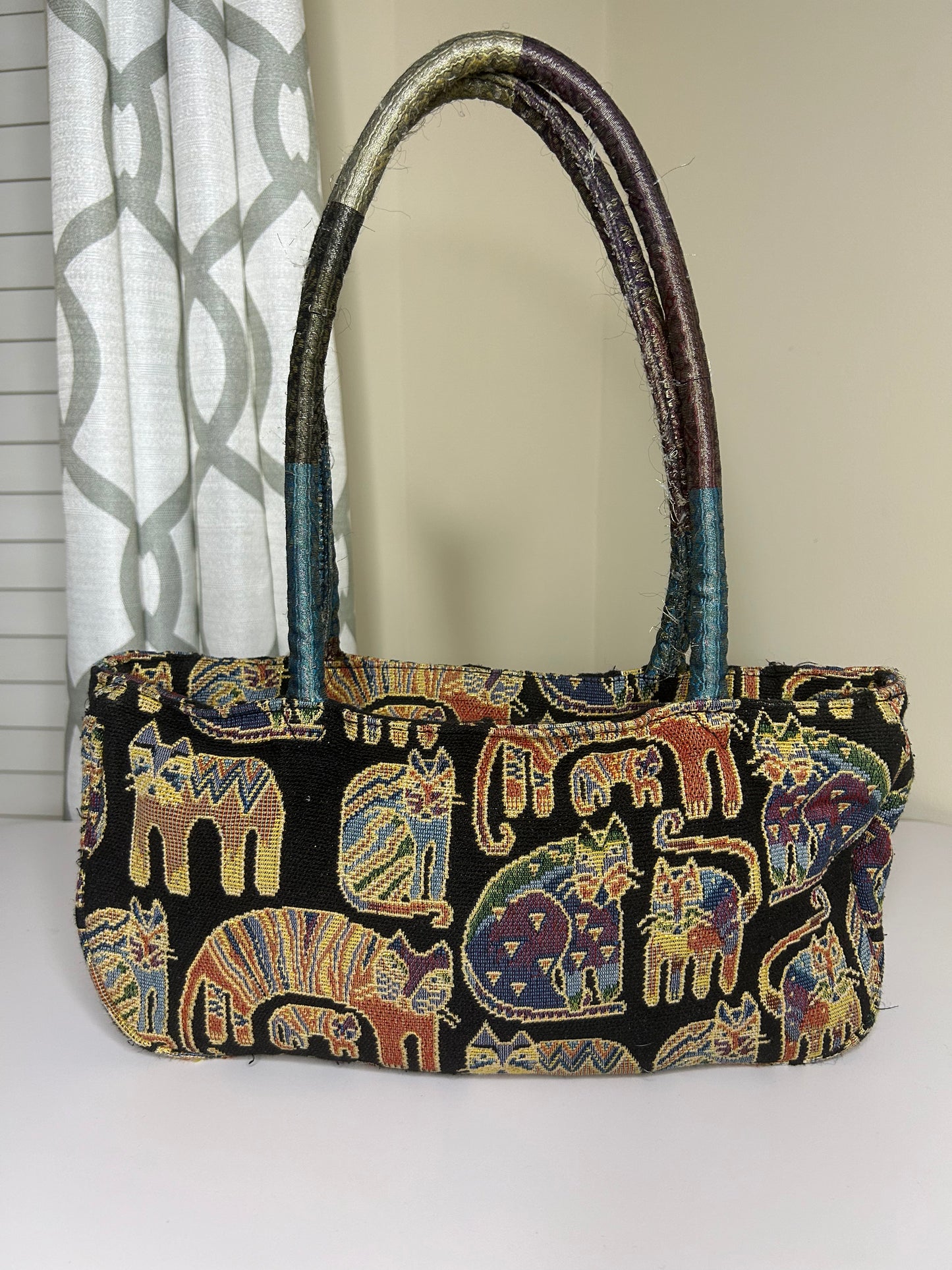 Laurel Burch Tapestry Handbag