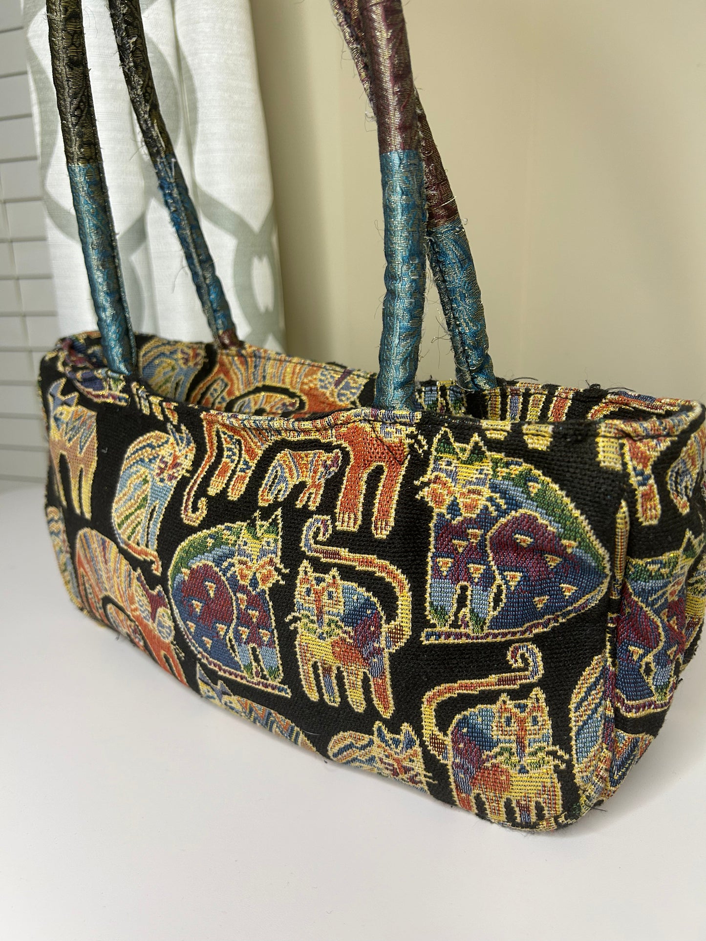 Laurel Burch Tapestry Handbag