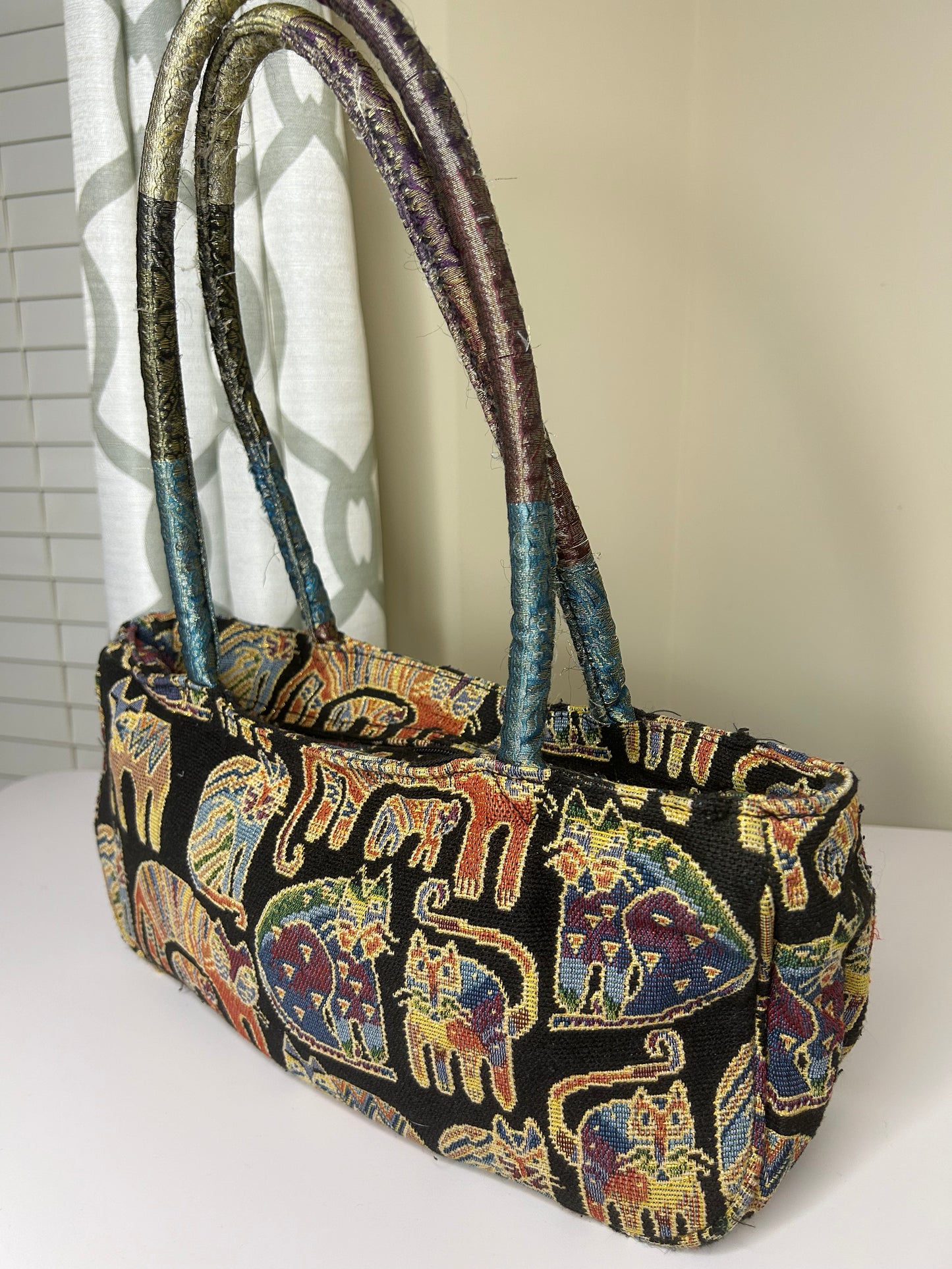 Laurel Burch Tapestry Handbag