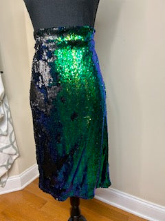 Haoduoyi Mermaid Sequin High Waist Pencil Skirt