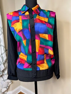 Vintage L'Gante'  Multicolor Blouse