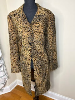 Giorgio Fiorlini Animal Print Blazer/Duster