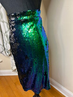 Haoduoyi Mermaid Sequin High Waist Pencil Skirt