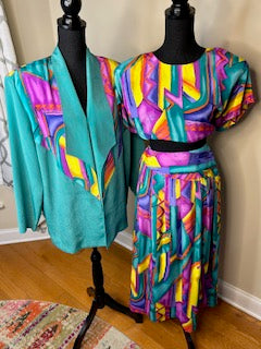 Vintage City Girl 3-Piece Skirt Set
