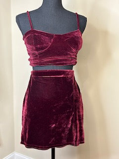 Haley & June Velvet 2-Piece Tank Set