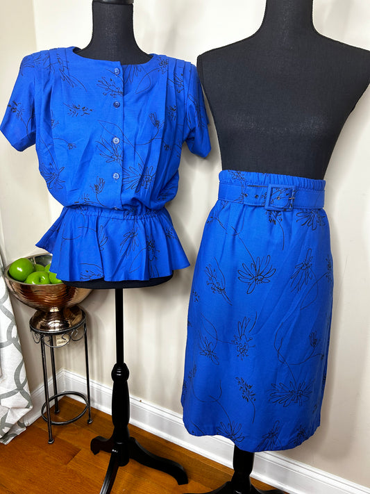 Stuart Alan Peplum Skirt Set