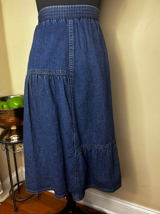 Vtg Sasson Denim Skirt