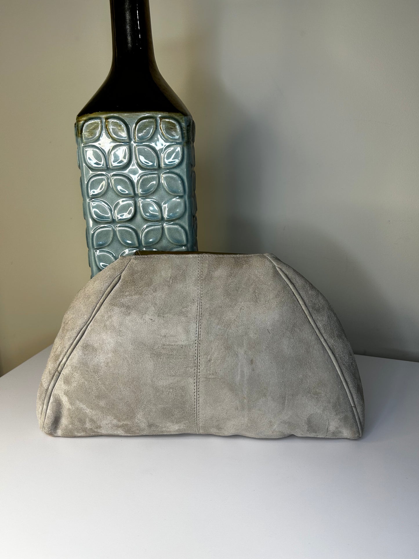Vtg Jasmin Snakeskin Suede/Leather Purse w/ Strap