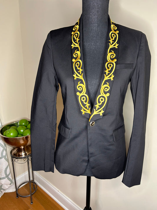 Embroidered Blazer