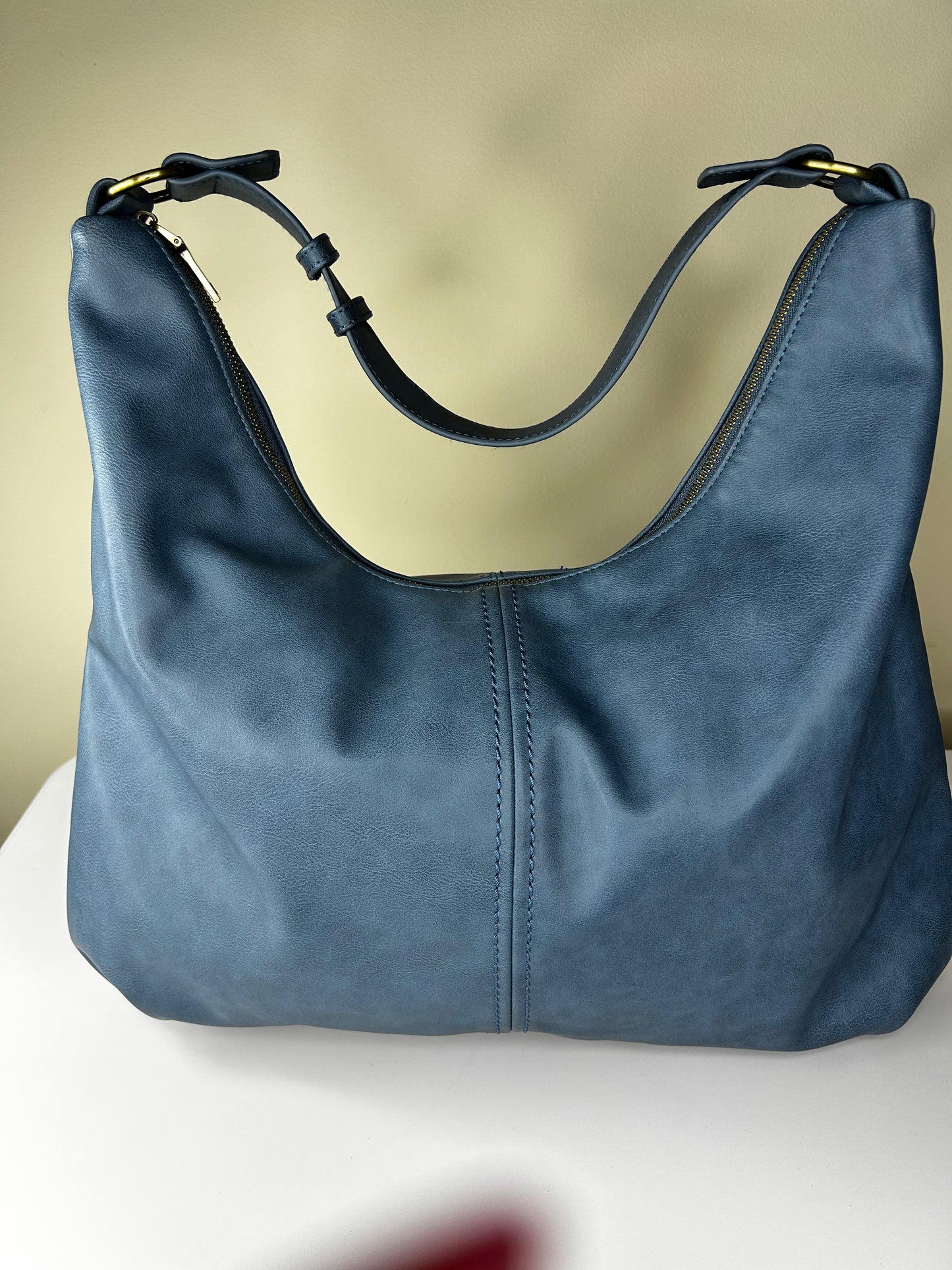 Urban Originals Anthropologie Blue and Tan Purse