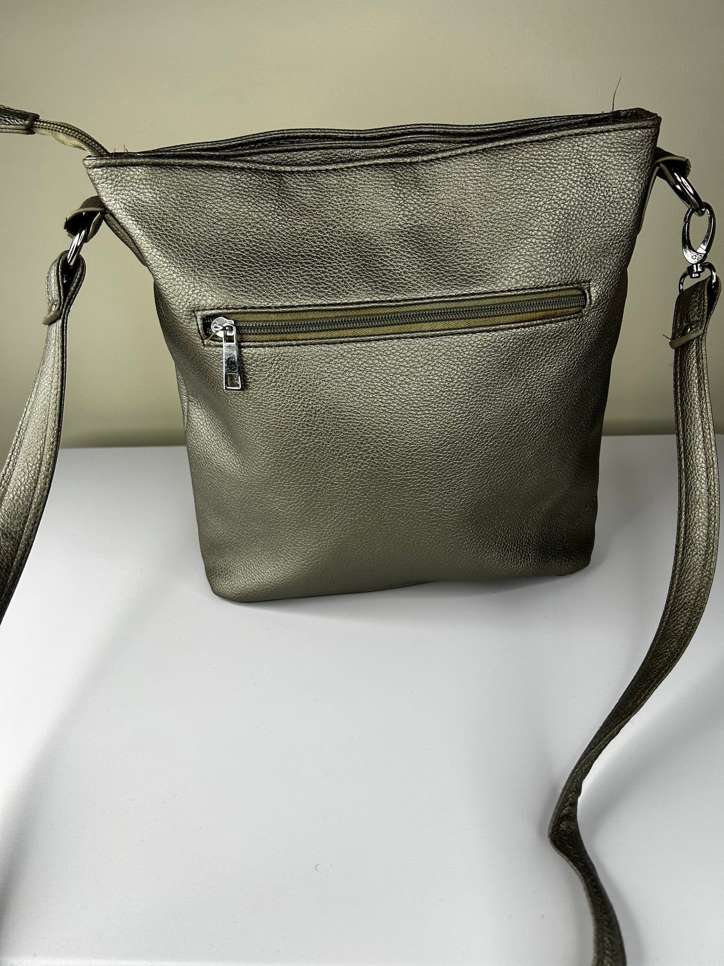 Pewter Jewel and Studded Purse