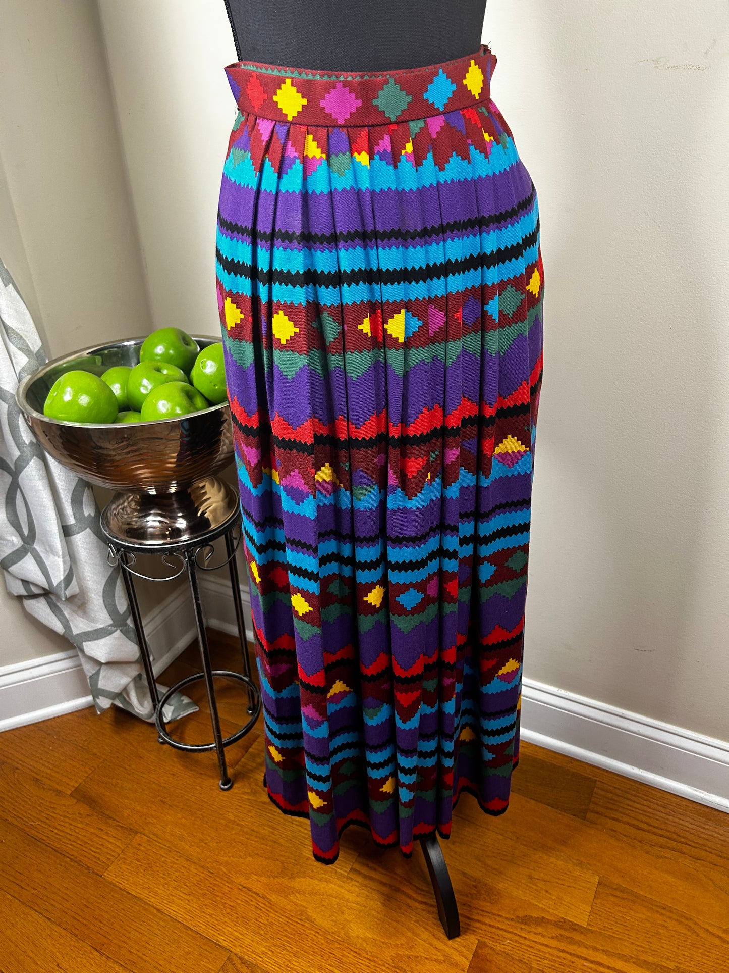 Vintage 1980's Western Print Skirt