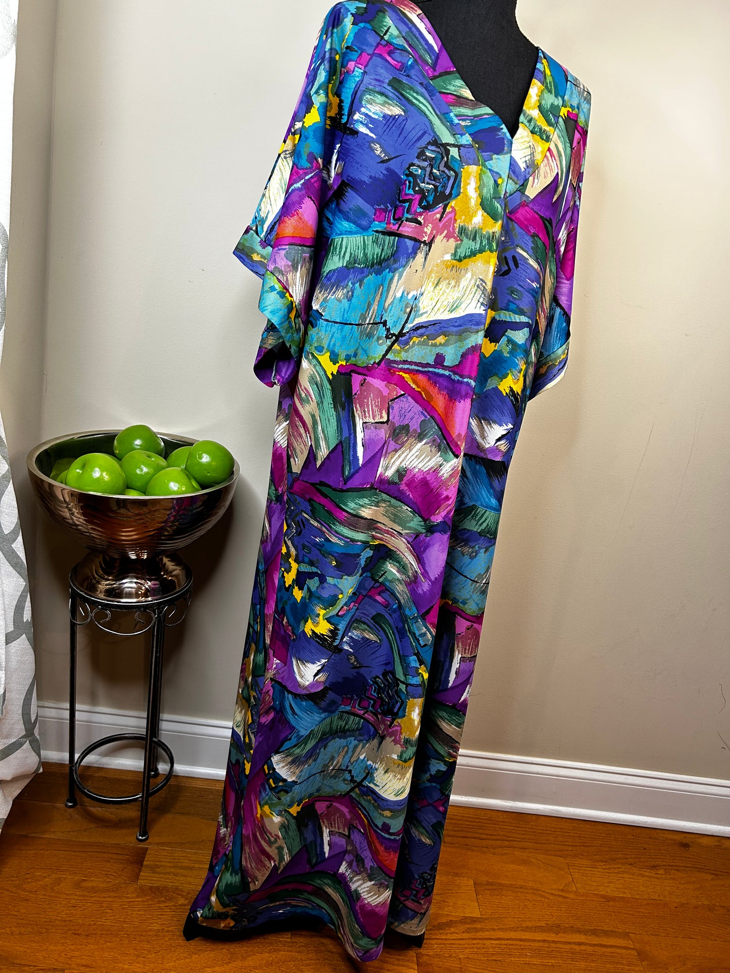 Vtg Granada Abstract Print "Muu Muu"