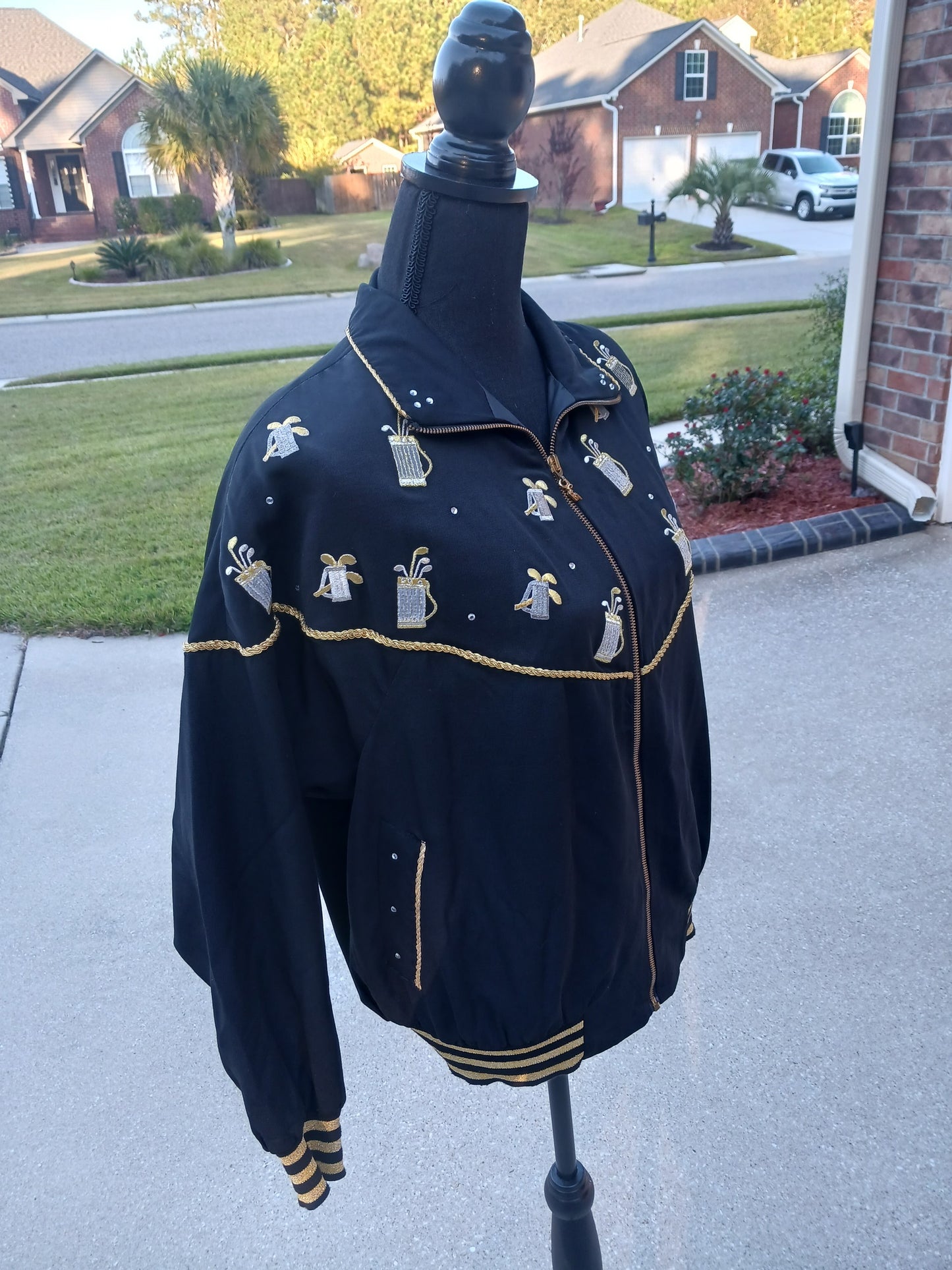 Vintage C.O.D La. Jeweled Bomber