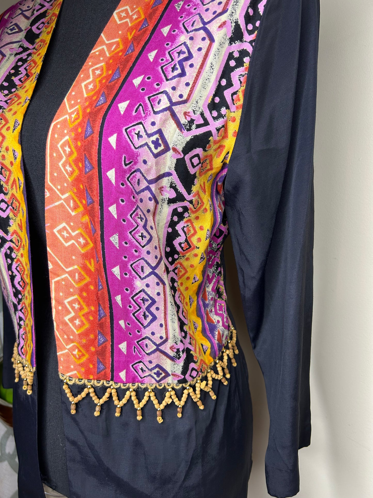 Mikaela Collection Open Blazer w/ Tassels