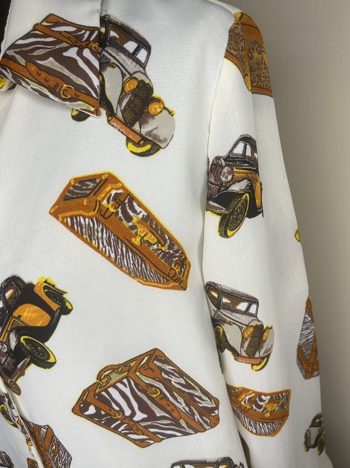 Jennifer Lloyd Cars and Suitcases Shirt