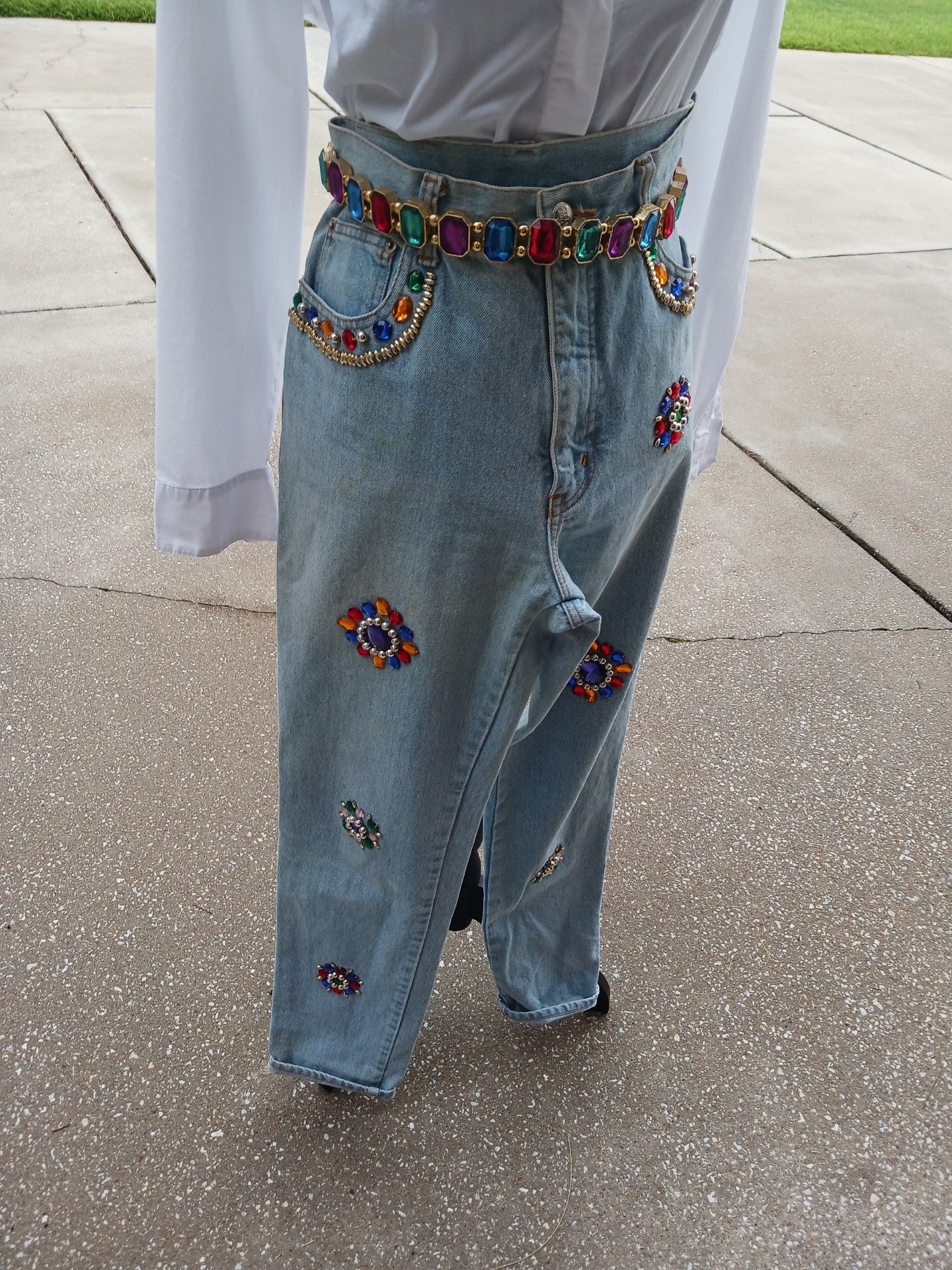 Nada Nuff Bejeweled Jeans